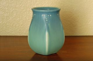 Vintage Rookwood Pottery Arts & Crafts Cabinet Vase " Xxv " 1925 2811 Matte Blue