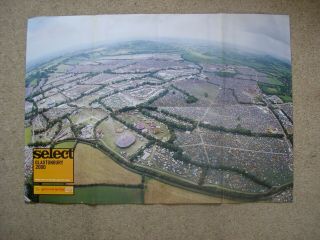 Select - Glastonbury 2000 - Double Sided - Large Poster 84 X 60cm