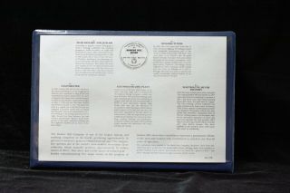 1981 - 1982 Bunker Hill Silver Medallion Series 1 - oz BU Silver.  999 Set w/ case 2