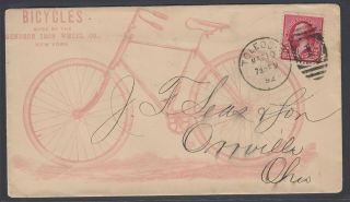 Us,  1892 Bicycles All - Over Advertising Cover Orrville Ohio
