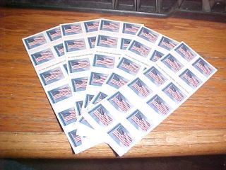 Five Booklets X 20 = 100 2019 Us Flag Usps Forever Postage Stamps