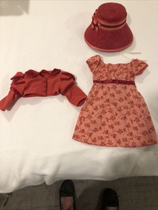 American Girl Doll Caroline Travel Outfit Spencer,  Hat And Jacket