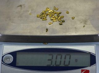 California Gold Nuggets 3 Grams of 10 - 12 Mesh Gold Authentic Natural American R 3