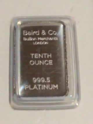 Baird & Co.  1/10 Oz.  Platinum Bar