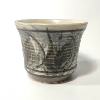 Vintage Jt Abernathy Studio Pottery Pot Planter Vase Signed Mcm