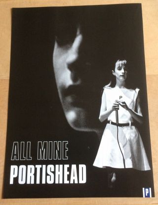 Portishead.  All Mine.  Advert.  Poster.  Rare.  Uk Post