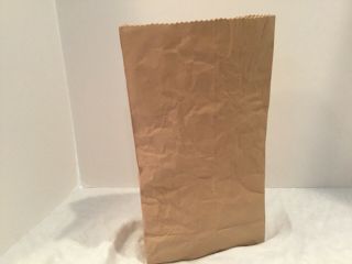Michael Harvey Craft 14 Brown Paper Bag Sack Ceramic Pottery Vase 12” tall art 3