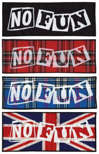 Seditionaries No Fun Sew - On Patch Punk Rocker 1977 Tartan Union Jack