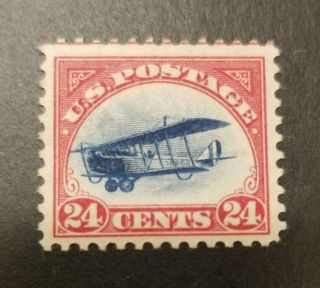Us Air Mail Stamp Scott C3 H Og Vf Great Color