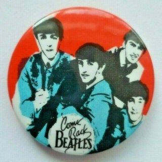 Vintage The Beatles Badge British Pop Rock N Roll Band Music