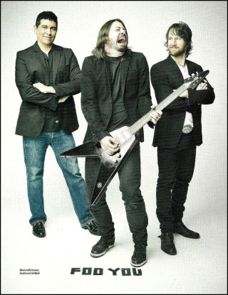 Foo Fighters Dave Grohl Motorhead Flying V Guitar Pat Smear Chris Shiflett Pinup