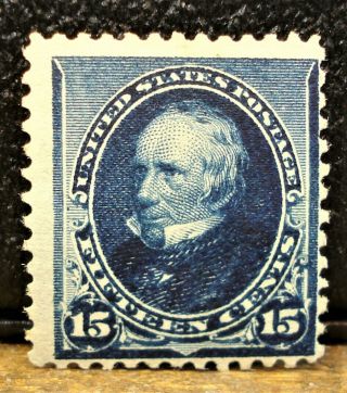 1890 Us Stamp Scott No.  227 Never Hinged Mnh,  15 Cents Indigo,  Henry Clay