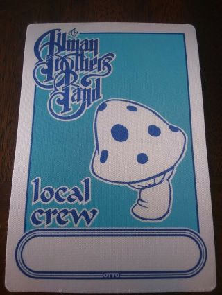 Allman Brothers Band 1998 Backstage Pass Crew