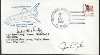 1979 Shuttle Test Flight Cover Autographed By Astronauts Engle/fultz?
