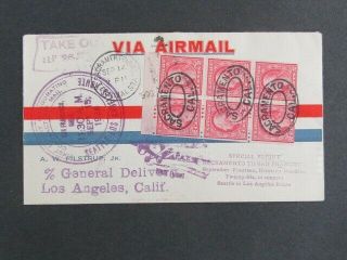 Nystamps Us Stamp 463a Booklet Pane On First Flight Cover Paid $125 J2ta