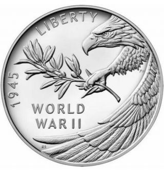 End Of World War 2 75th Anniversary American Eagle Silver Medal 20xh | Confirmed