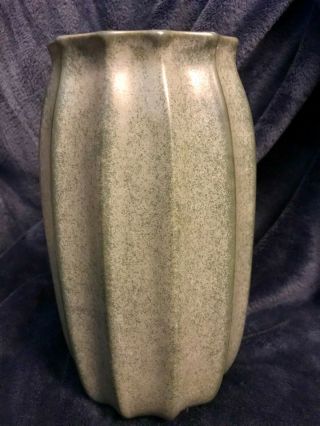 Marni Turkel Mcm Studio Pottery Ceramic Stoneware Porcelai Fluted Urn Vase 10”