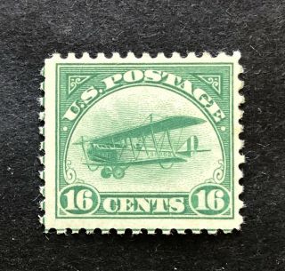 Us 1918 Sc C2 Curtiss Jenny 16 Cent Airmail Stamp,  Nmh,  Og
