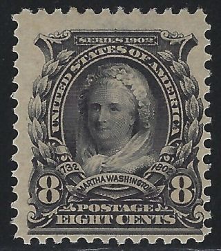 Us Stamps - Scott 306 - 8c Martha Washington - Og Never Hinged (l - 273)