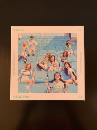 Twice Page Two Cheer Up 2nd Mini Album [mint Ver.  ] (no Photocards)