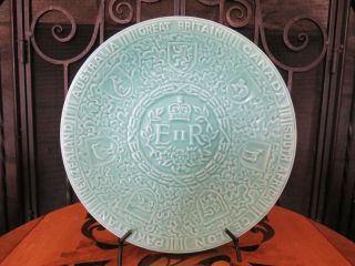 Wedgwood & Co Tunstall Queen Elizabeth Ii Coronation Commemorative Plate (1953)