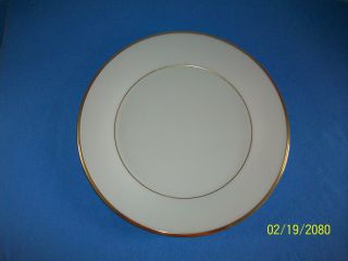 Set Of Lenox Eternal Pattern Gold Trim 10 3/4 Inch Dinner Plates Qty 10