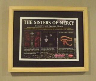 The Sisters Of Mercy Remastered Albums Uk Press Advert