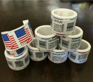 Us Flag 2018 Usa First Class Forever Coil Of 100
