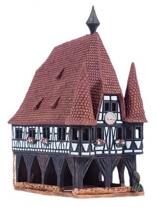 Ceramic Tealight Candle Holder Town Hall In Michelstadt ™ Midene C206