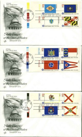 Us Fdc 1633 - 1682 10 Fdc 