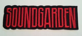 Soundgarden Embroidered Applique Patch 5 1/8 " X 1 3/4 " Iron Sew Ships