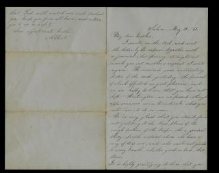 1861 Essex,  Ma - Civil War Letter To Brother In 5th Massachusetts - Content