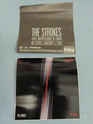 The Strokes 2005 First Impressions Rca Promo Sticker Old Stock Flawless