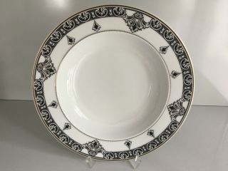 Versace Marqueterie Rim Soup Plate 8 1/2 Inch Rosenthal