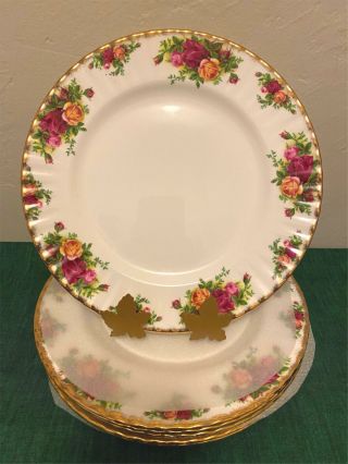 Royal Albert Old Country Roses Set Of 6 X Dinner Plates