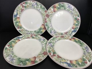 Villeroy Boch Set Of 4 Dinner Plate 10,  5” Catalina Made In Germany