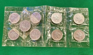 (9x) 2002 Canadian Silver Maple Leaf 1 Oz Coin • 9x Sheet Gem (bu)