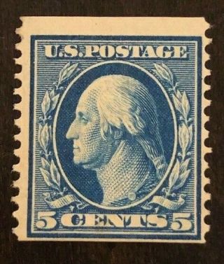 Coils Us Stamp Mnh Scott 355 Perf 12 Vertical Blue 5c Washington - Scv $450