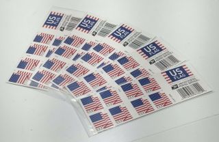 Us Flag Forever Stamps Usps U.  S.  1st Class Postage 2018 5 Books Of 20 100pcs