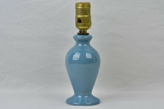Muncie Pottery 1928 Gloss Blue Lamp Base 237 - 6