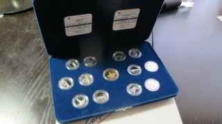Canadian Silver Quarter Set (13 Coins) 1992 Total 72 Grams 92.  5 Pure Silver
