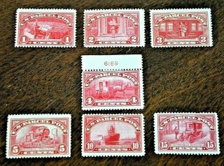 Catalinastamps: Us Parcel Post Stamps Q1 - 7 Mh,  Scv=$183.  25,  Lot A268