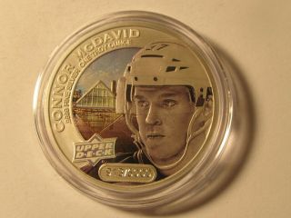 Connor Mcdavid 2017 Upper Deck Grandeur 1oz Silver Coin 913/5000