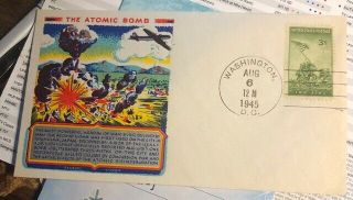 Issued On Date Of The Atom Bombing Of Hiroshima,  Fluegel Cover