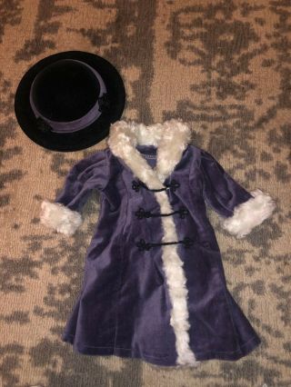 Retired American Girl Samantha Outfit Winter Coat And Hat