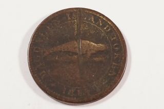 Lower Canada 1815 Magdalen Island One Penny Token Lc - 1 Mon - 204