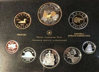 Canada 2011 Fine Silver Proof Set 100 Years Of Parks Anniversary 8 Coins W/coa