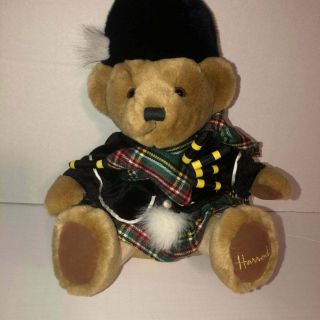 Harrods Scottish Bagpipe Teddy Bear Plush
