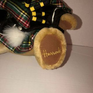 Harrods Scottish Bagpipe Teddy Bear Plush 3
