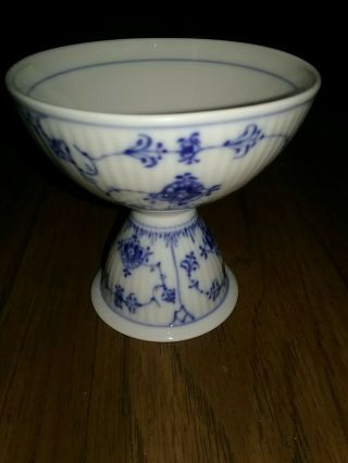 Vintage Royal Copenhagen Porcelain Blue Fluted Sherbet Dish / Cup Porcelain
